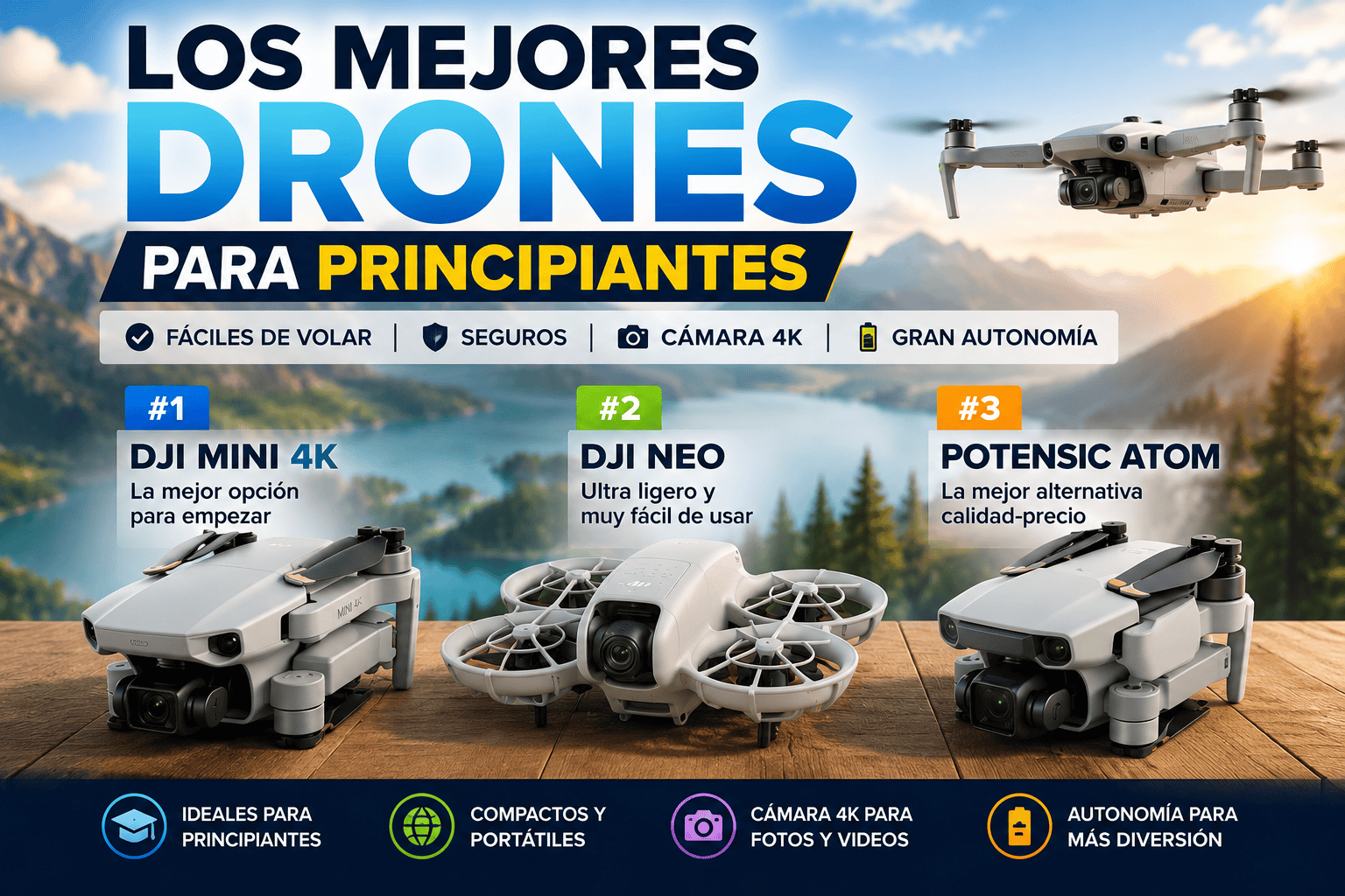 Los mejores drones para principiantes