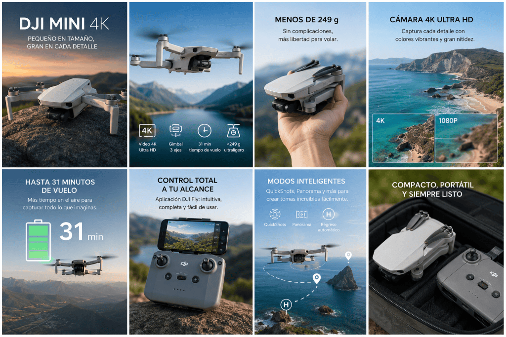 DJI Mini 4K Review 2026: Análisis completo del mejor dron para principiantes